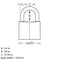Master Lock Master Lock 1-5/16 in. H X 1/2 in. W X 1-9/16 in. L Vinyl Covered Steel Double Locking Covered Padlo 146D - alternate 3